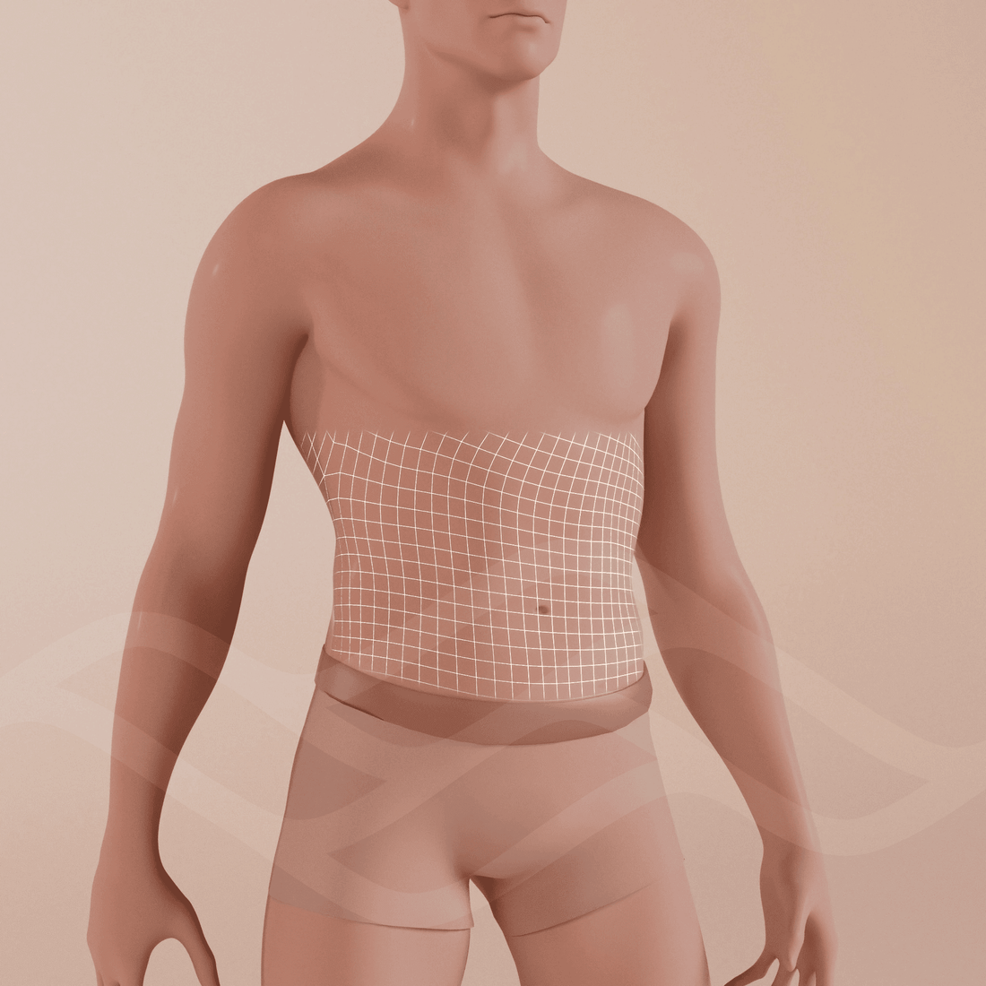 Abdomen extendido masculino | Depilación Láser