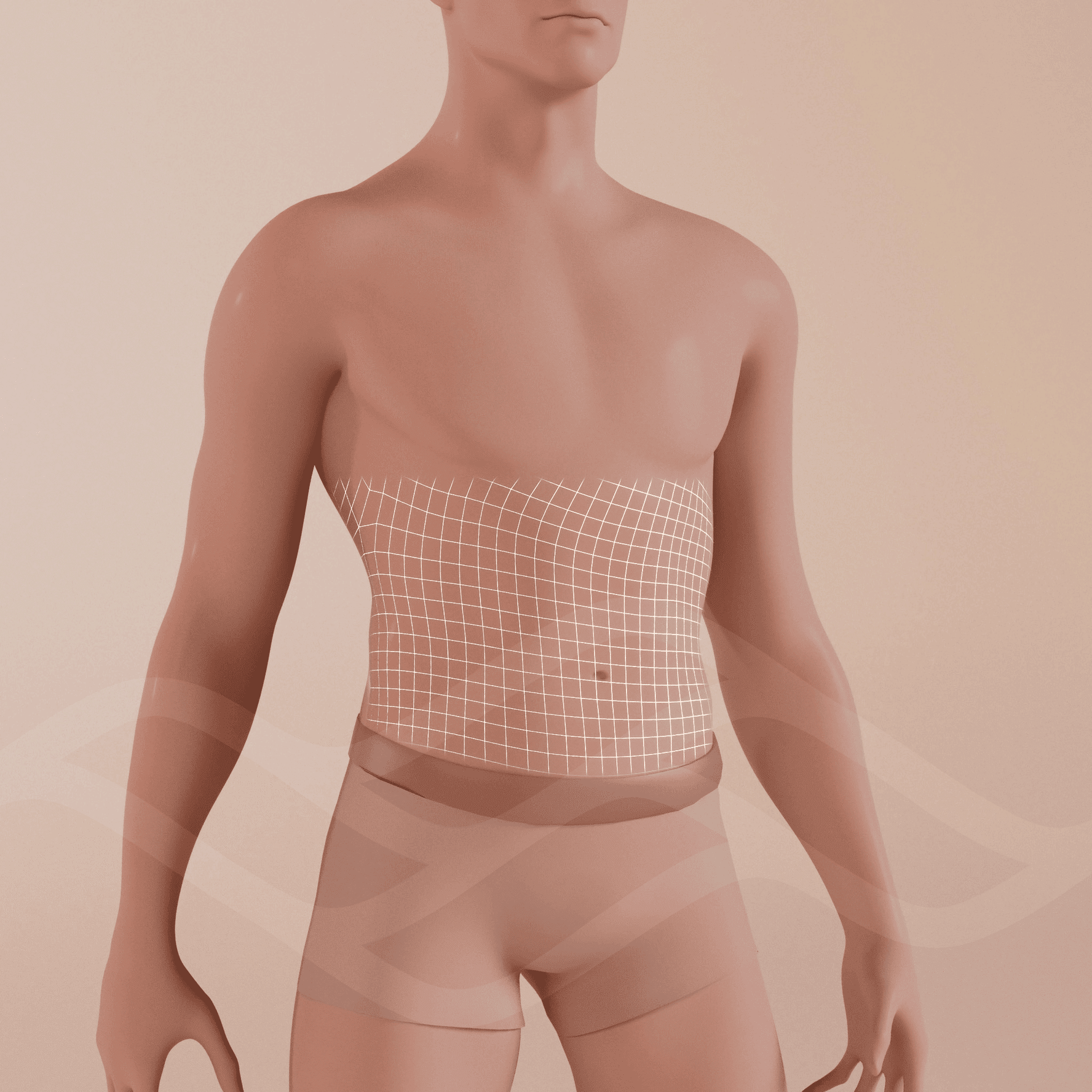 Abdomen extendido masculino | Depilación Láser